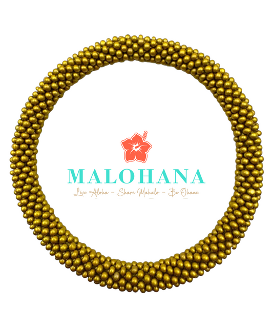 Handgemachtes nepalesisches Armband in Gold, Unikat, Symbol für Achtsamkeit & Harmonie, Malohana