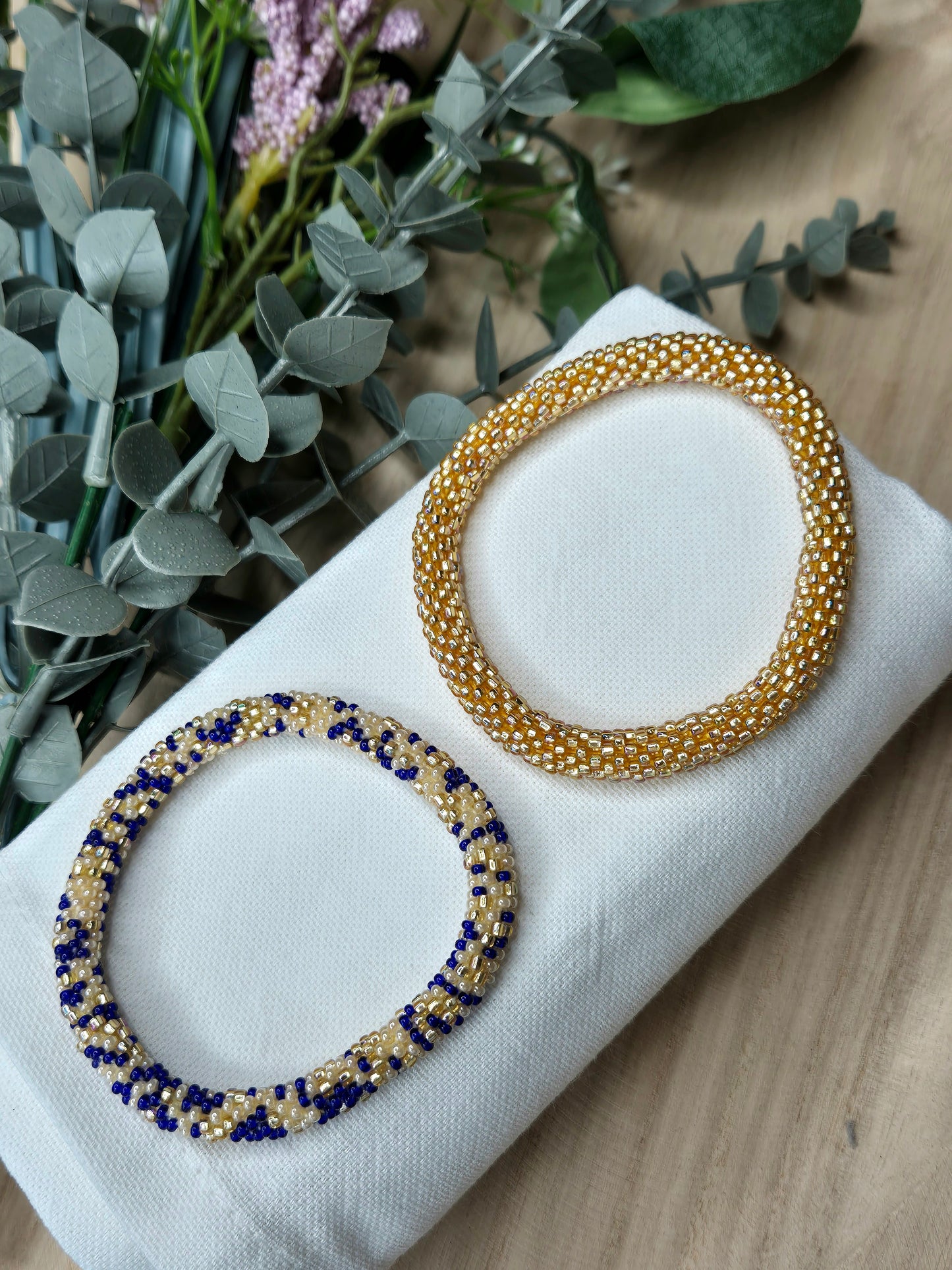 Nepal-Armband Gold/Kupfer, liebevoll gefertigt, exklusives Accessoire, Malohana