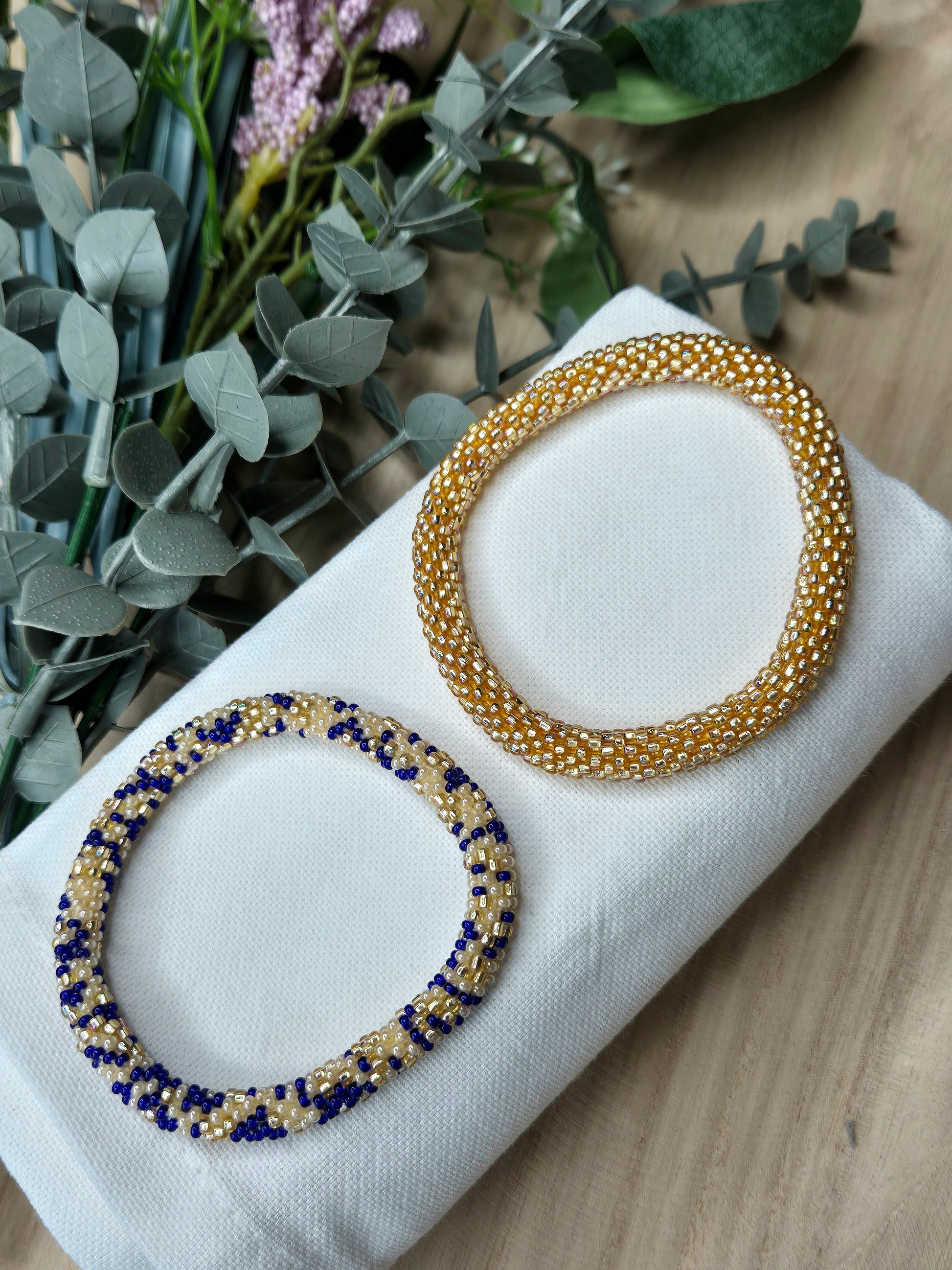 Nepal-Armband Gold/Kupfer, liebevoll gefertigt, exklusives Accessoire, Malohana