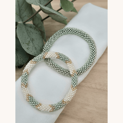 Nepalese bracelet in blue/gold
