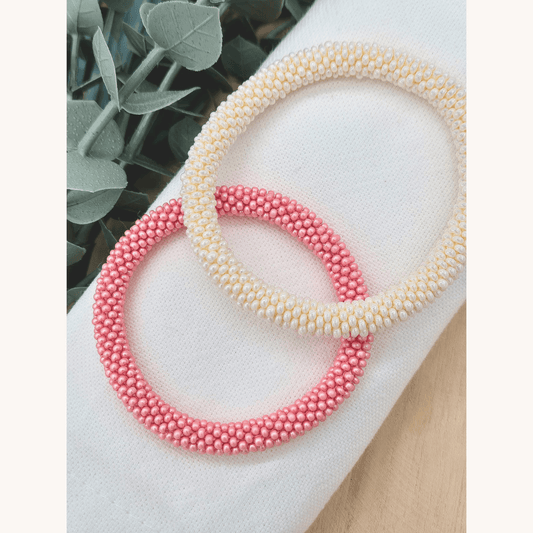 Nepalesisches Armband – Creme