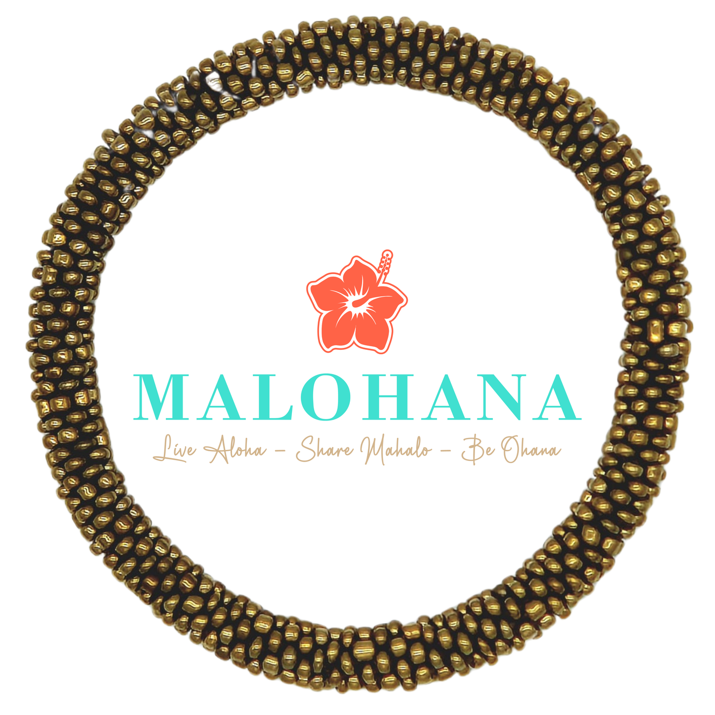 Nepalesisches Armband – Gold matt