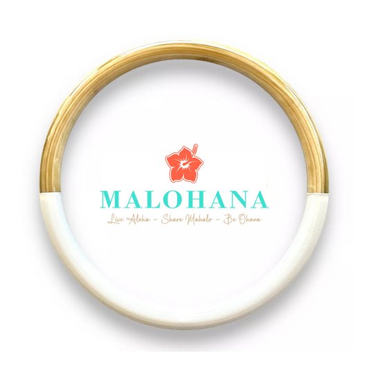 Nepal-Armband aus weißem Büffelhorn, handgemacht, exklusives Accessoire, Kollektion Mahalo