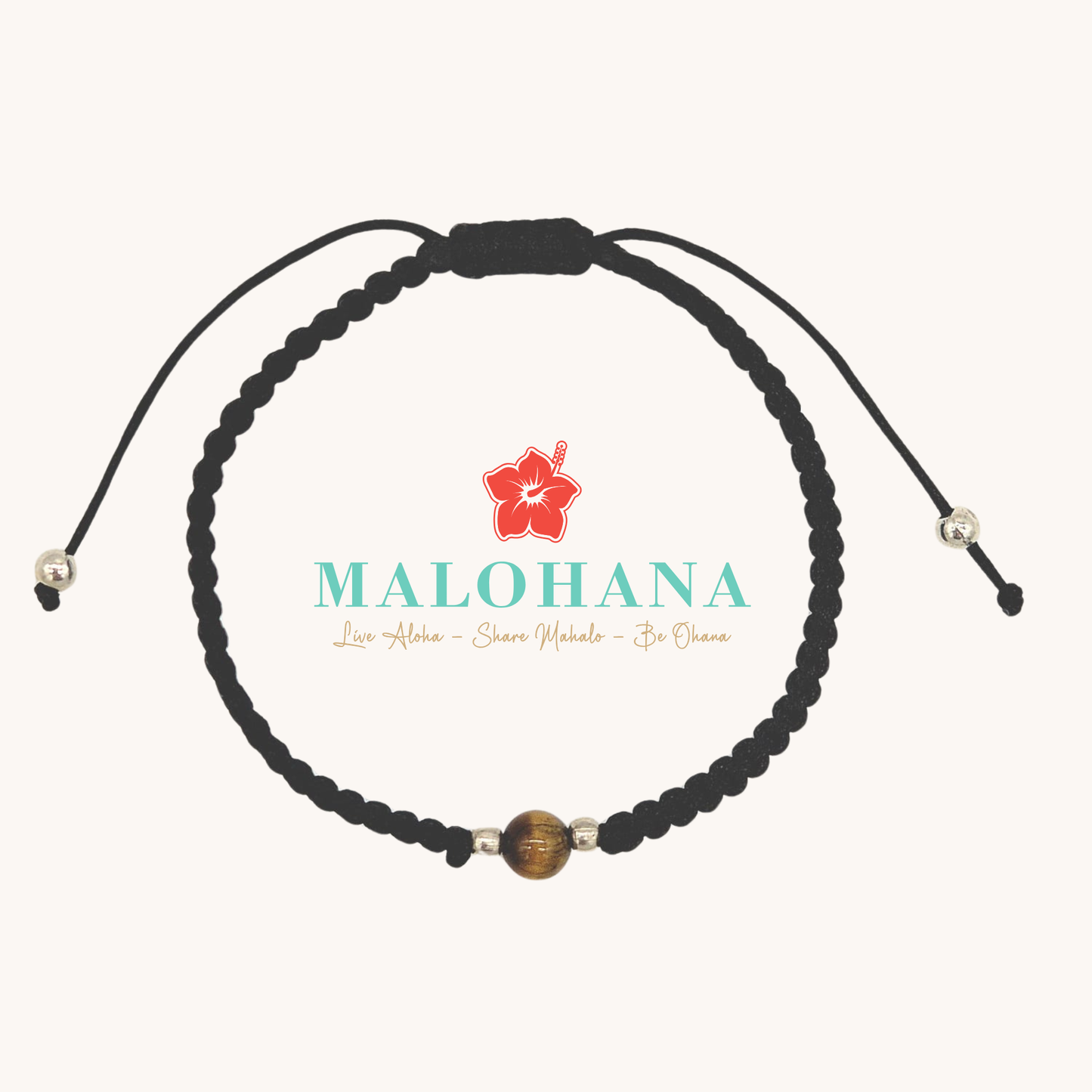 Gewebtes Nepalesisches Herrenarmband – Schwarz