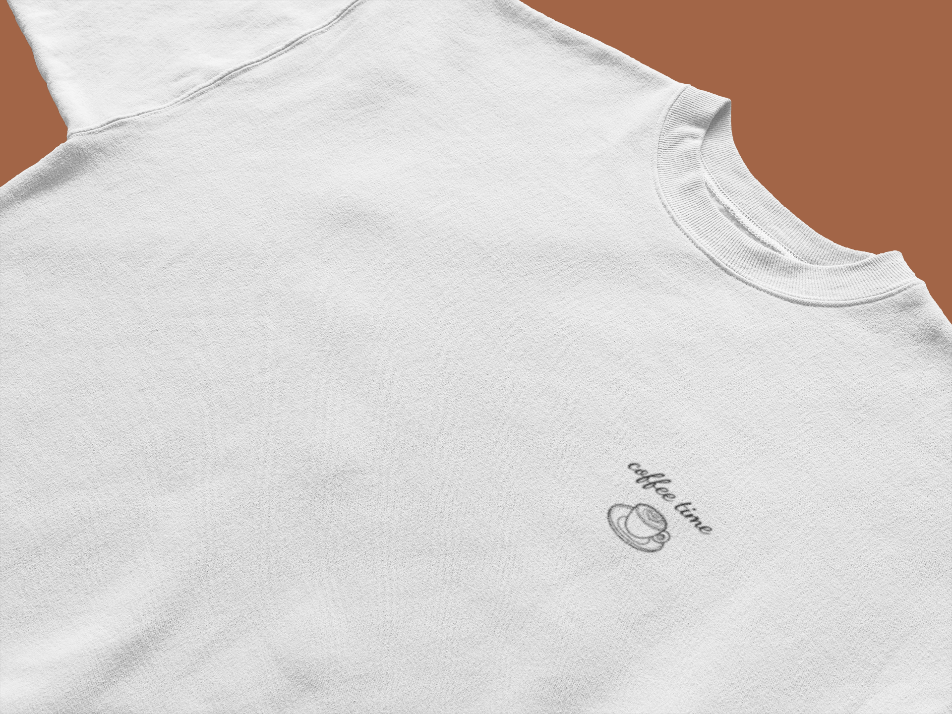 Coffeetime T-Shirt, minimalistisches Kaffee-Motiv, Solo-Ansicht, Geschenkidee für Kaffeeliebhaber, Malohana