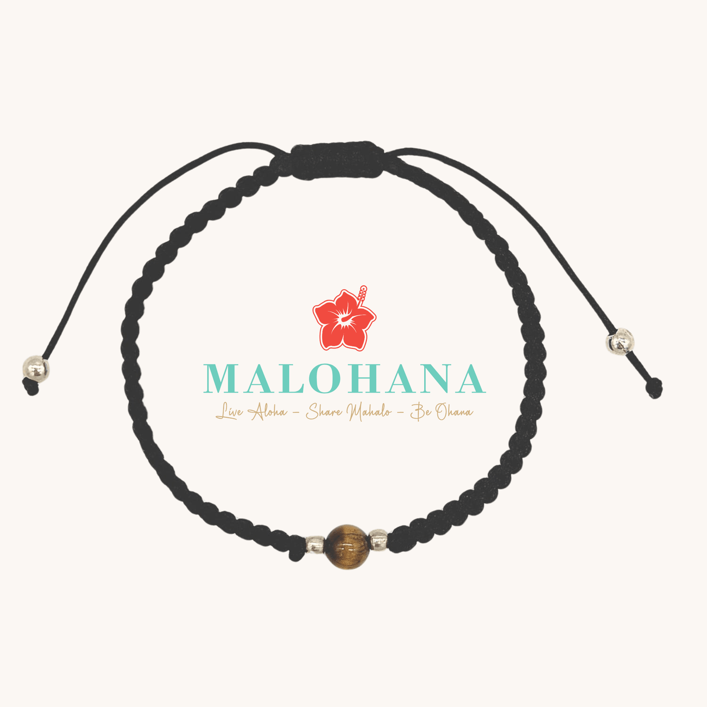 Gewebtes Nepalesisches Herrenarmband – Schwarz - Malohana