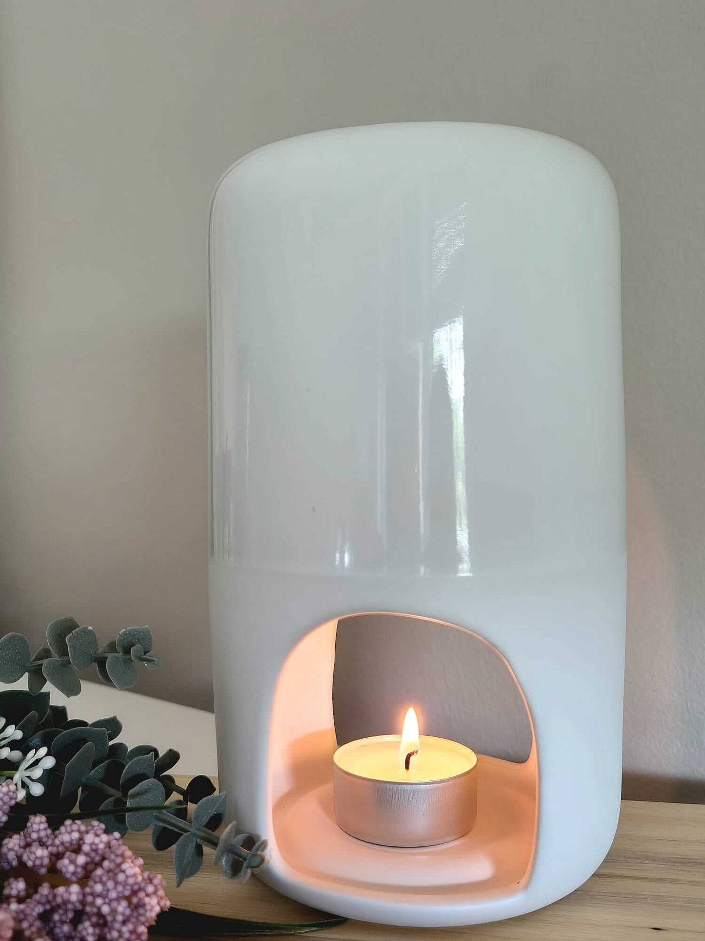 Duftlampe Weiß glänzend / matt